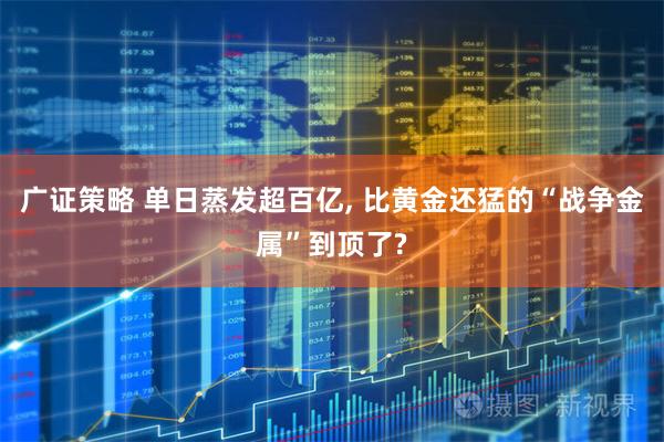 广证策略 单日蒸发超百亿, 比黄金还猛的“战争金属”到顶了?