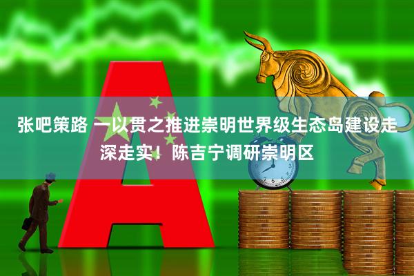 张吧策路 一以贯之推进崇明世界级生态岛建设走深走实！陈吉宁调研崇明区