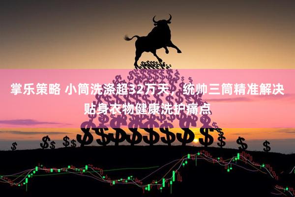 掌乐策略 小筒洗涤超32万天,统帅三筒精准解决贴身衣物健康洗护痛点