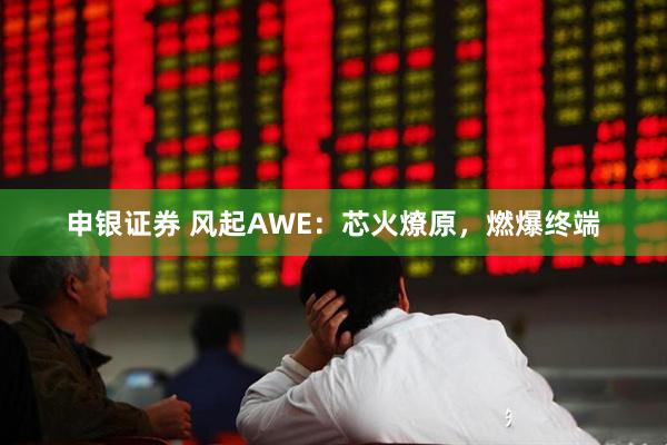 申银证券 风起AWE：芯火燎原，燃爆终端