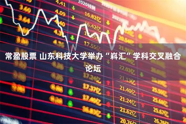 常盈股票 山东科技大学举办“嵙汇”学科交叉融合论坛