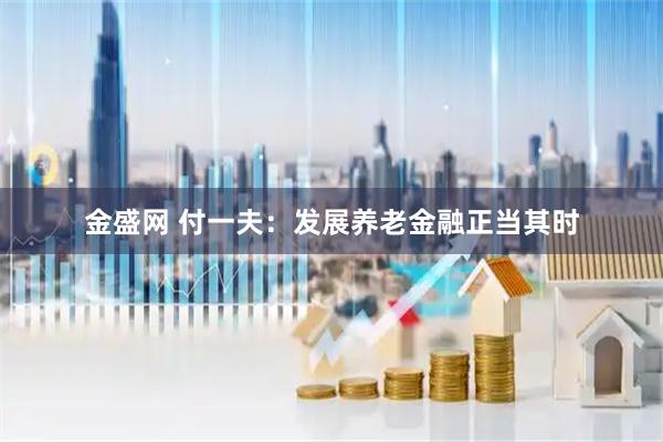 金盛网 付一夫：发展养老金融正当其时